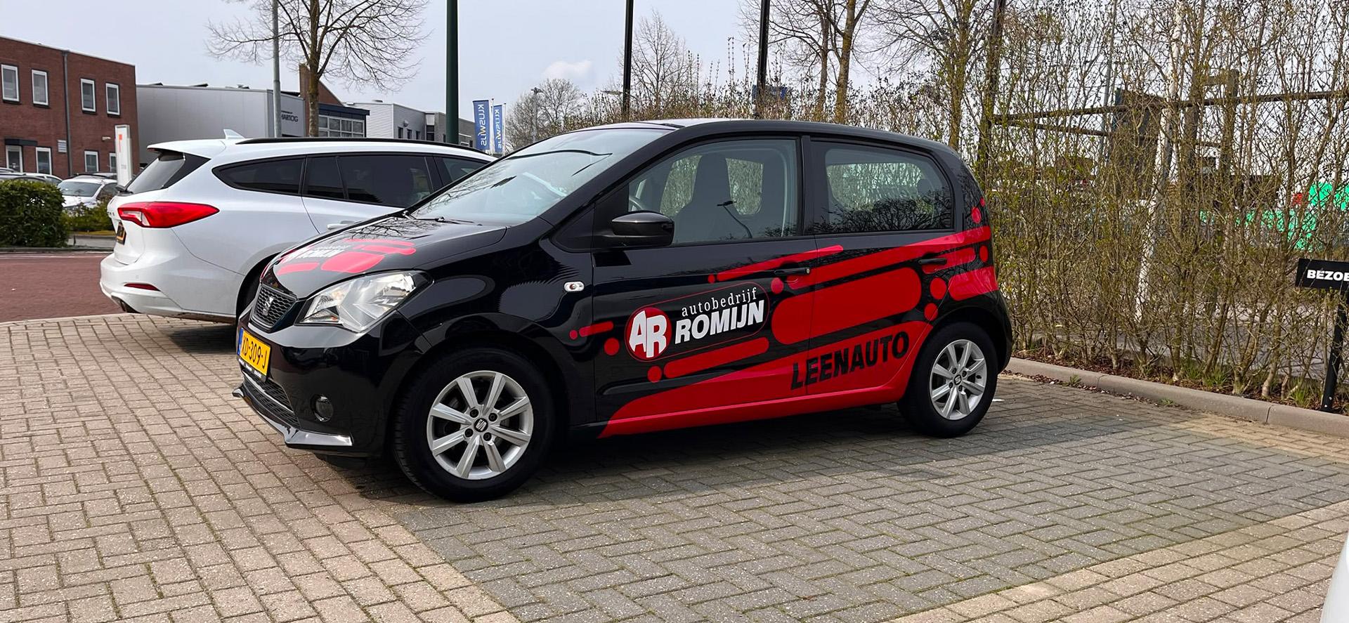 leenauto belettering